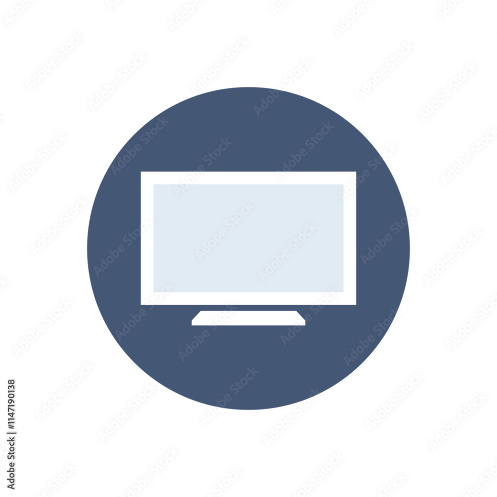 Monitor device vector icon illustration. Monitor device vector icon illustration.