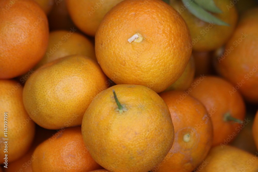 Fresh Small Oranges Close Up Fresh Small Oranges Close Up