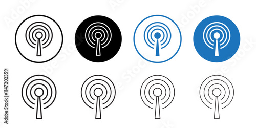 Podcast Icon Flat line symbol