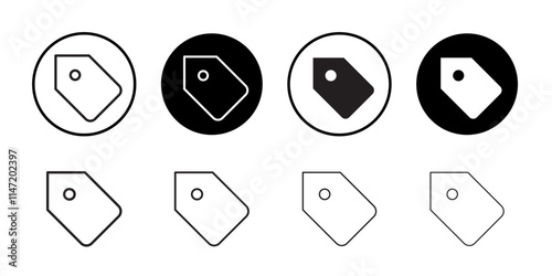 Price tag icon Flat line symbol