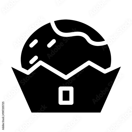 Ball Chocolate Dessert Glyph Icon