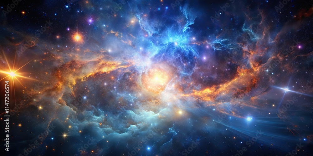 Glowing nebula in futuristic starfield, glowing nebula, space, cosmos, astronomical phenomena Glowing nebula in futuristic starfield, glowing nebula, space, cosmos, astronomical phenomena