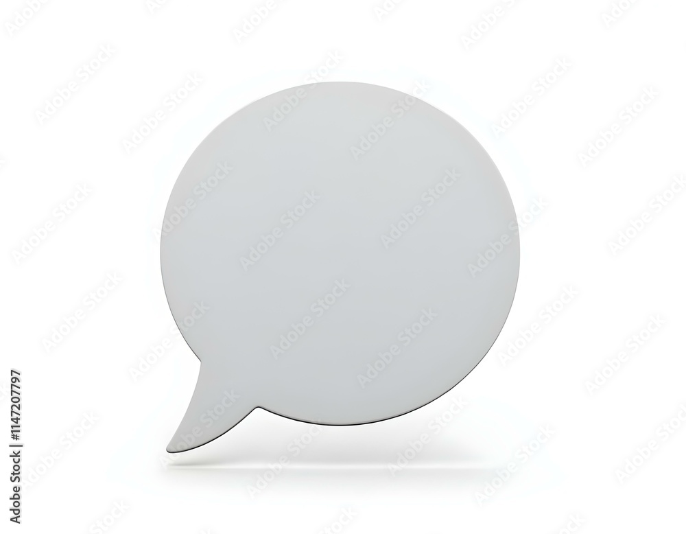 Chat bubble 3D render icon isolated on transparent background cutout ia Chat bubble 3D render icon isolated on transparent background cutout ia