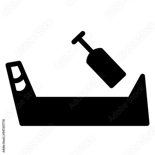 Venice Boat Water Glyph Icon