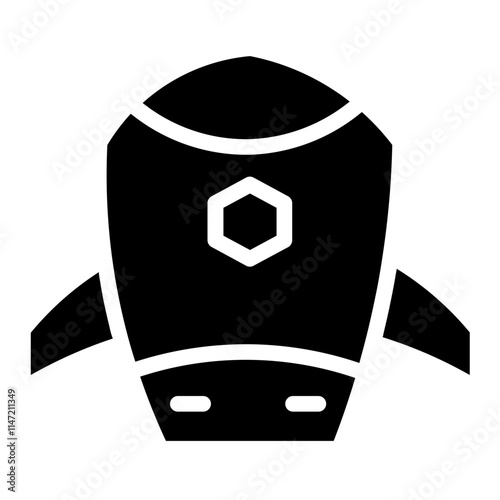 Launch Rocket Takeoff Glyph Icon