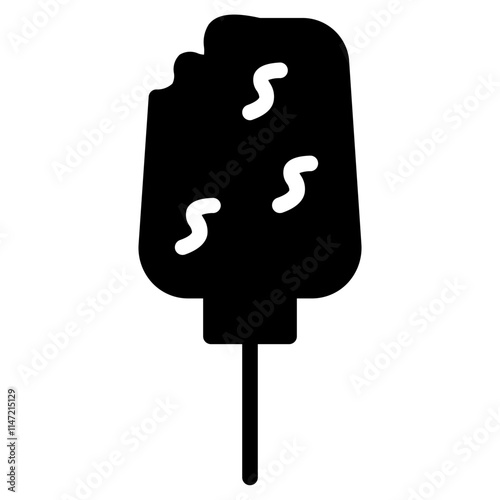 Popsicle Candy Sweet Glyph Icon