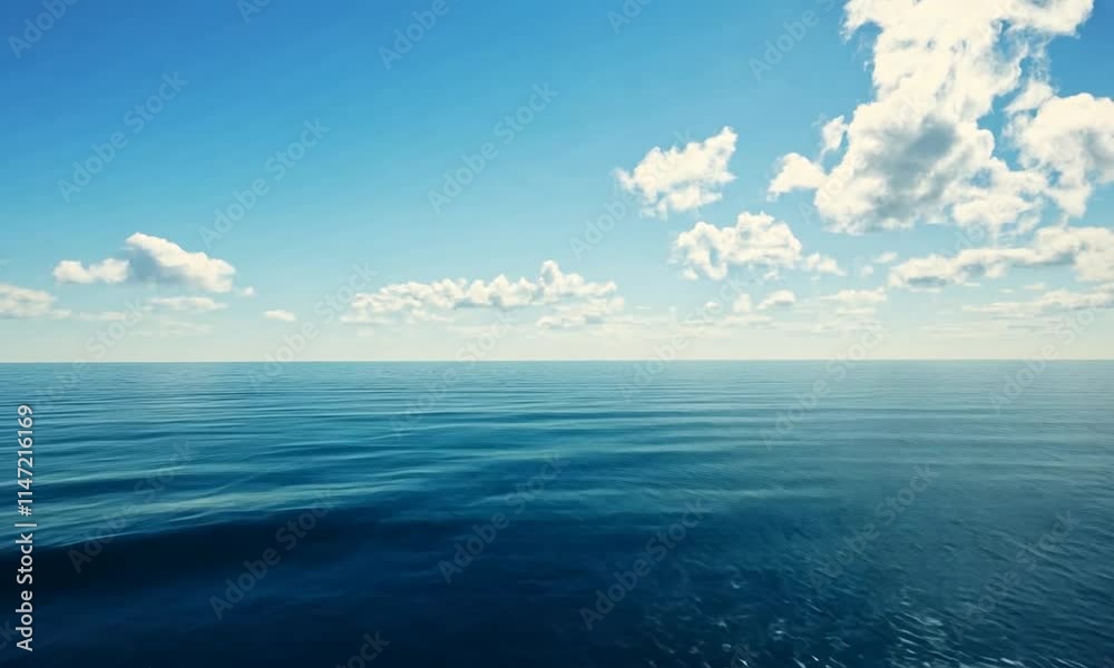 custom made wallpaper toronto digitalSerene Ocean Vista: A Tranquil Seascape Under a Sunny Sky