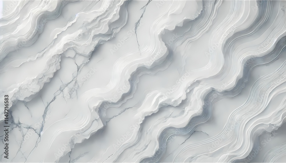 Modern white marble texture with light gray veins, giving a luxurious and bright ambiance Modern white marble texture with light gray veins, giving a luxurious and bright ambiance