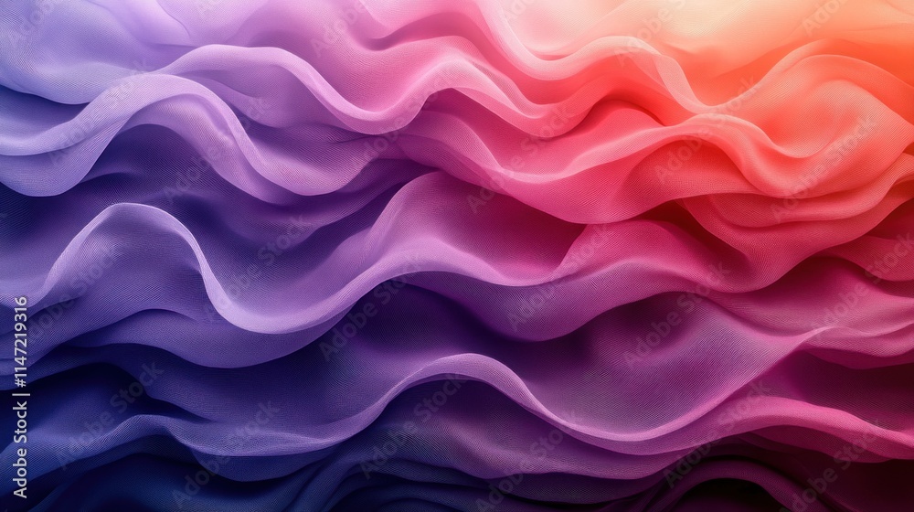 Obraz premium Abstract colorful wavy fabric texture.