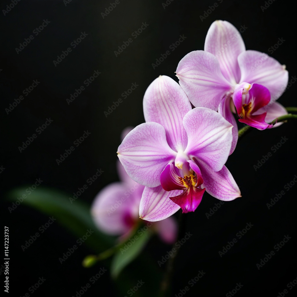 Concept photo of orchids with space for text Concept photo of orchids with space for text