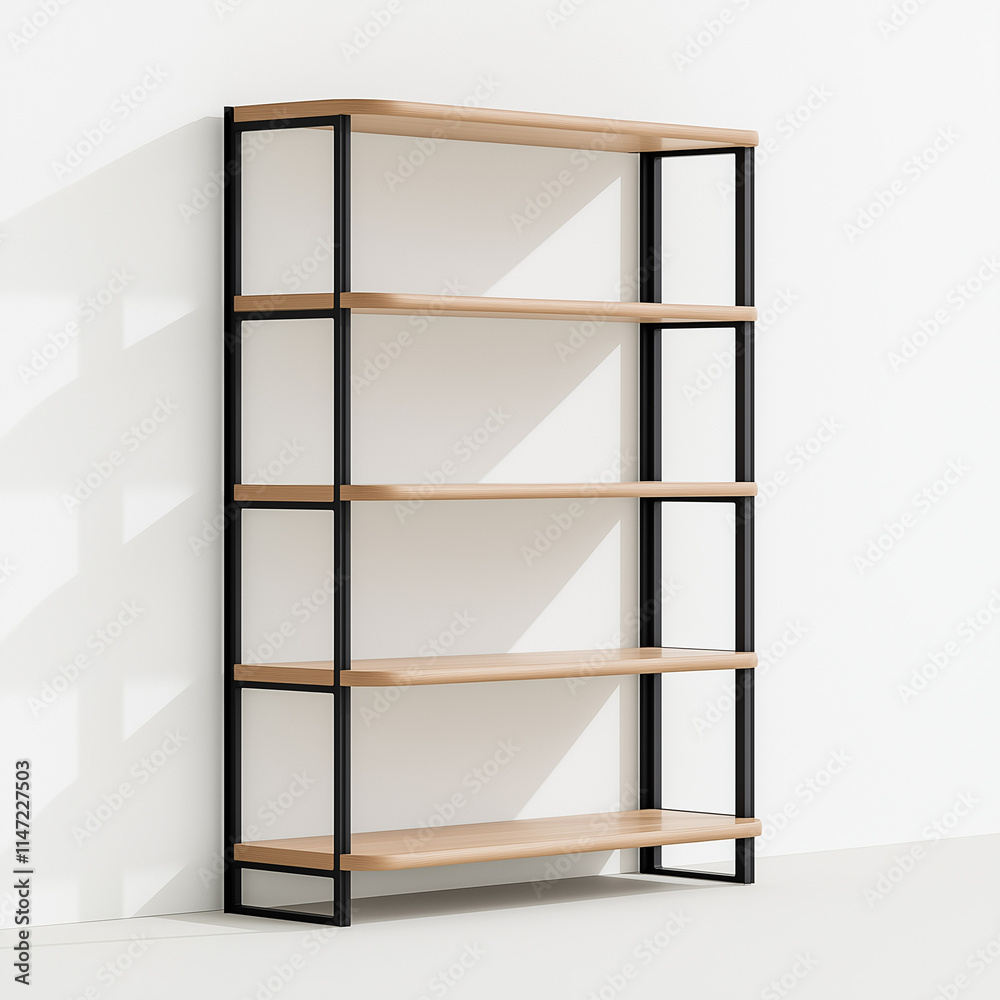Freestanding Steel Unit with Customizable Shelving - Versatile and Sturdy Design Freestanding Steel Unit with Customizable Shelving - Versatile and Sturdy Design