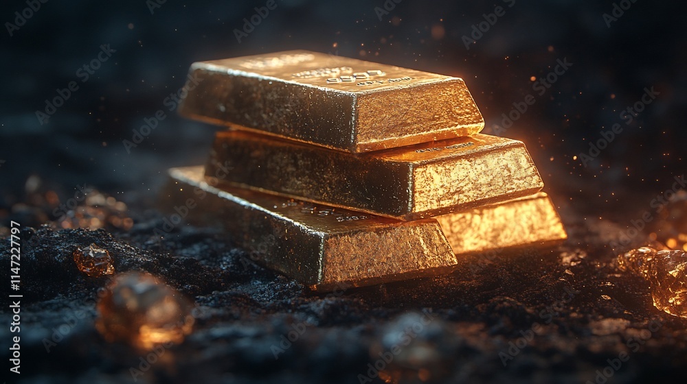 Luminous Gold Bars: A Treasure Trove Luminous Gold Bars: A Treasure Trove