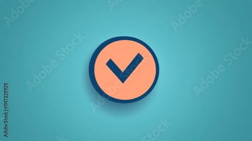 Free Download Tick mark in a colorful circular frame - GFXLoad