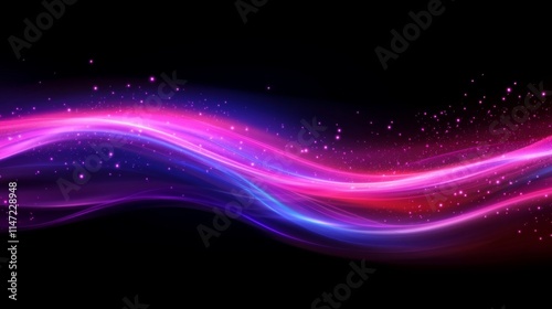 Abstract pink and purple light streaks