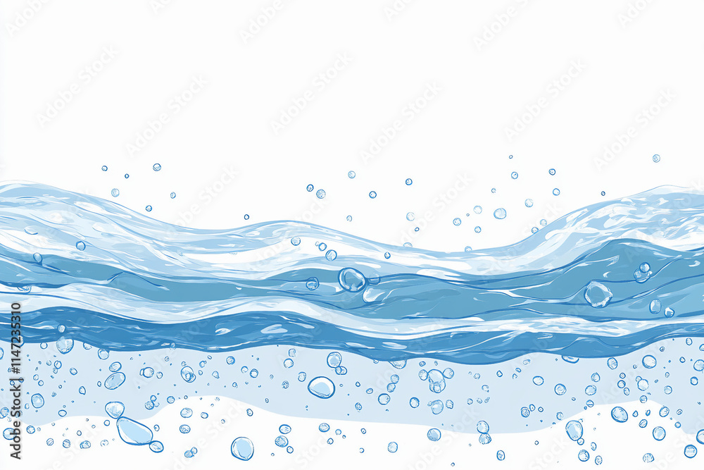 Oceanic Symphony, Waves and Ripples in a Blue Ocean, wallpaper. Oceanic Symphony, Waves and Ripples in a Blue Ocean, wallpaper.