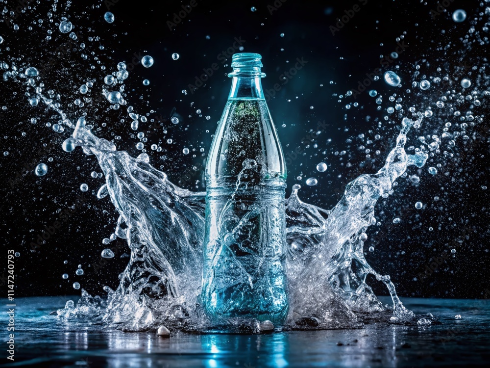 Sparkling Hydration: Dynamic Water Splashing Bottle Sparkling Hydration: Dynamic Water Splashing Bottle