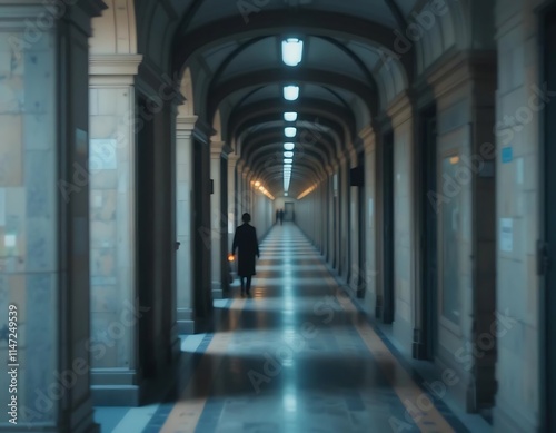 corridor of the building