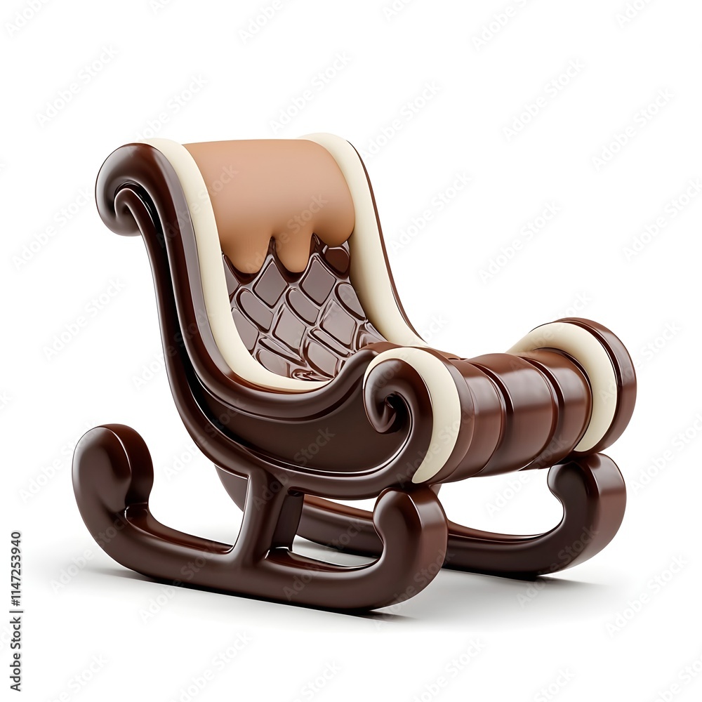 Unique Chocolate Sleigh Chair Design for Modern Home Decor Unique Chocolate Sleigh Chair Design for Modern Home Decor