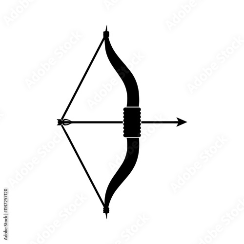 bow and arrow icon, vectors illustration symbol design