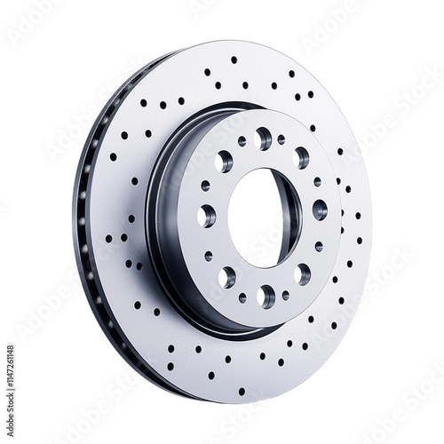 car brake isolated on white background