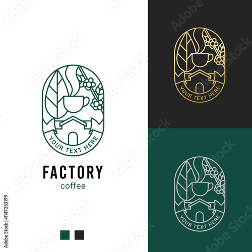 Factory coffee shop logo