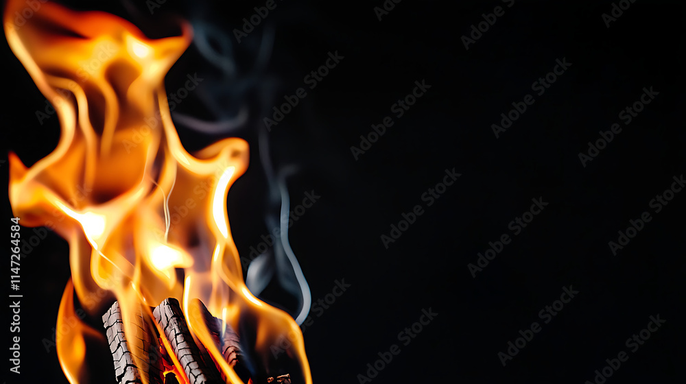 A close up of a fire with smoke rising from it A close up of a fire with smoke rising from it