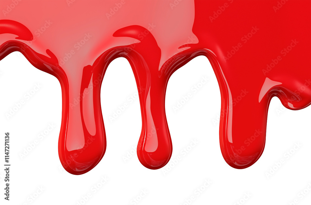 red paint dripping on white red paint dripping on white