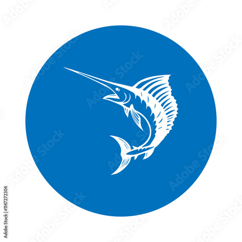 blue marlin fish icon