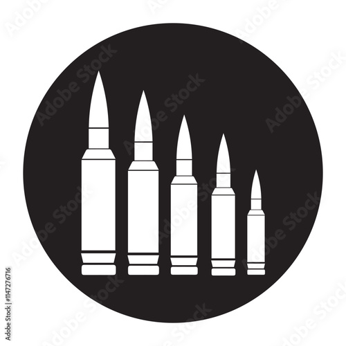 bullet ammunition vector illustration symbol design