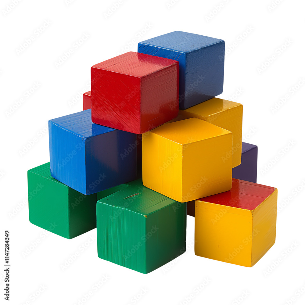 wooden toy blocks isolated on white wooden toy blocks isolated on white
