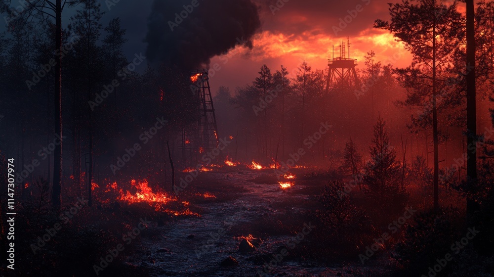 fire in the woods fire in the woods