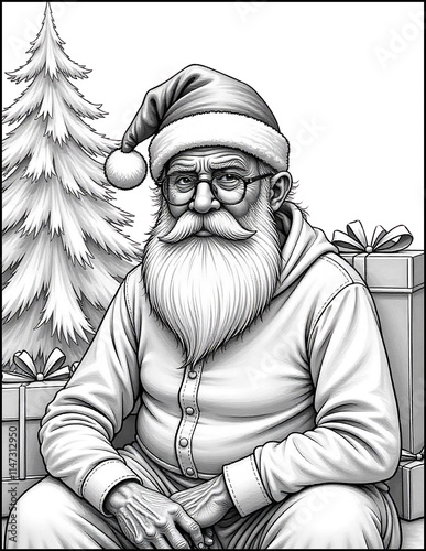 Wallpaper Mural Christmas coloring page size 8.5 x 11 Torontodigital.ca