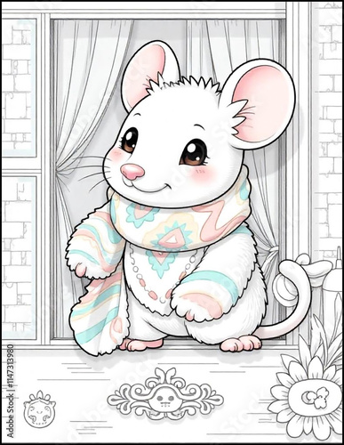 Wallpaper Mural Christmas coloring page size 8.5 x 11 Torontodigital.ca