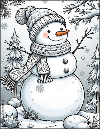 Wallpaper Mural Christmas coloring page size 8.5 x 11 Torontodigital.ca