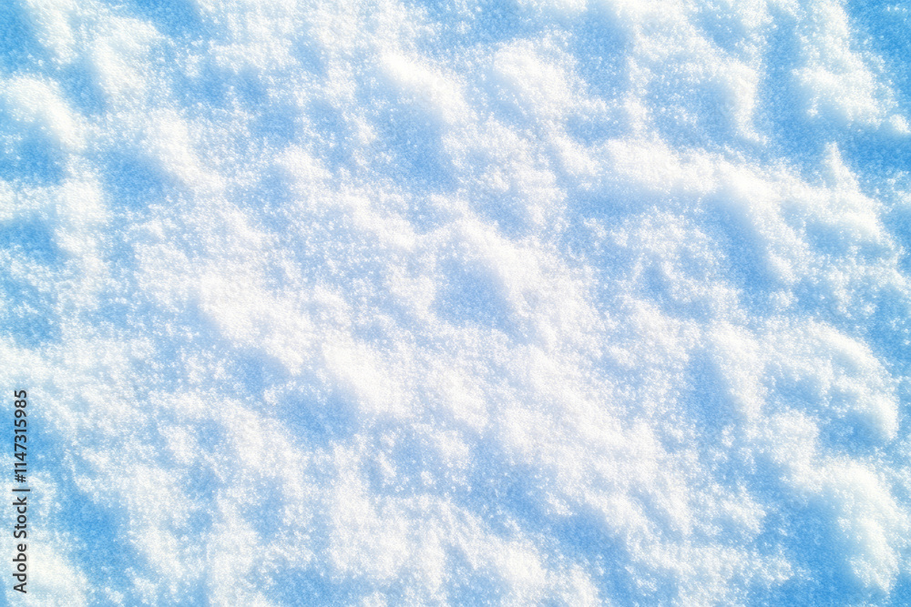 Obraz premium A blue sky with snow on the ground