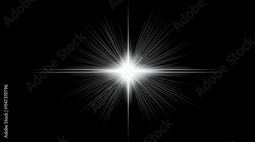 Wallpaper Mural Bright starburst effect with radiant beams of light, perfect for backgrounds, overlays, and creative designs, cutout, png. Starburst. Illustration Torontodigital.ca