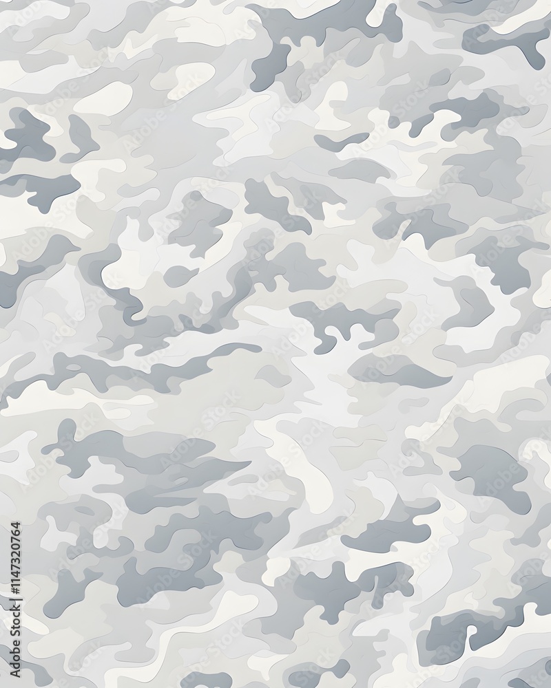 White and Gray Camouflage Pattern White and Gray Camouflage Pattern