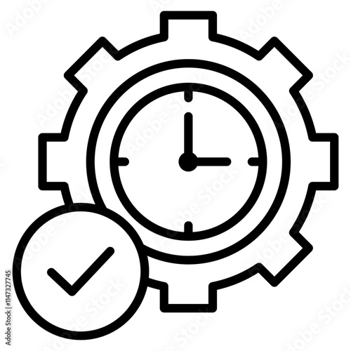 time management single icon