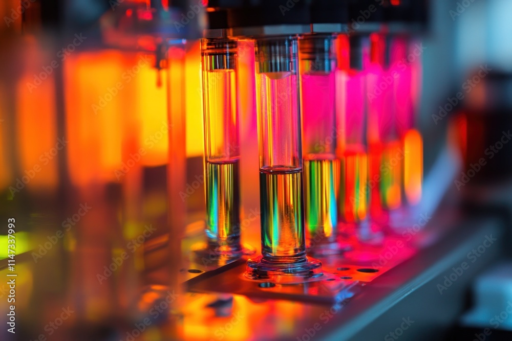 A close-up of hydrogen fuel cell technology being tested, with vibrant colors reflecting off the materials. The image illustrates the cutting-edge advancements in hydrogen energy production, A close-up of hydrogen fuel cell technology being tested, with vibrant colors reflecting off the materials. The image illustrates the cutting-edge advancements in hydrogen energy production,
