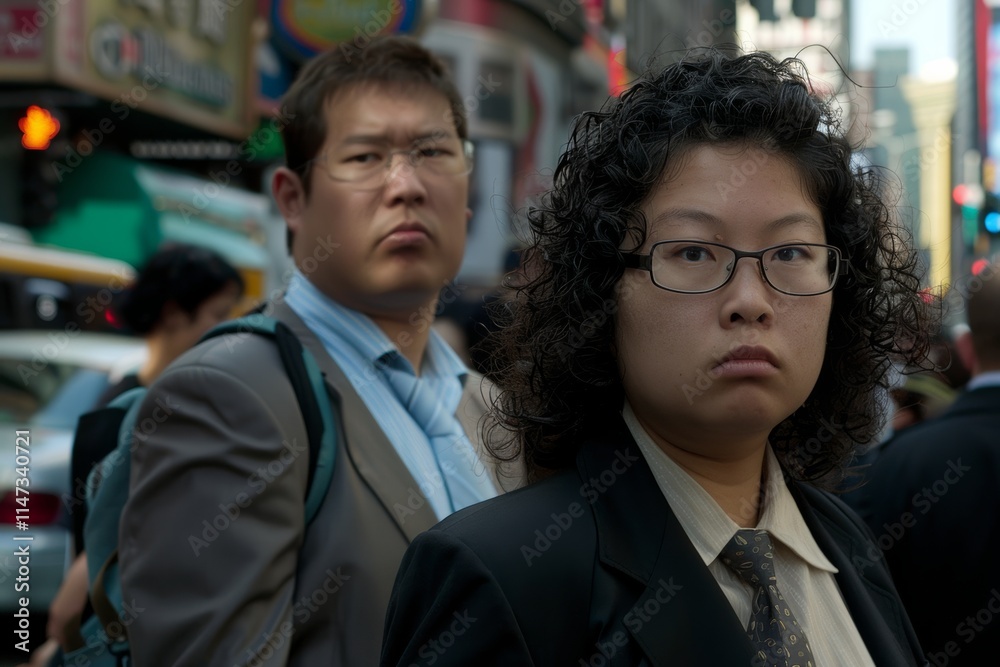 People in Times Square, Manhattan, New York City People in Times Square, Manhattan, New York City