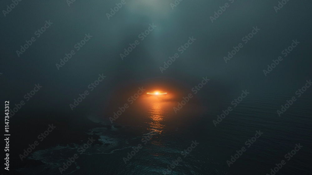 ufo over the ocean ufo over the ocean