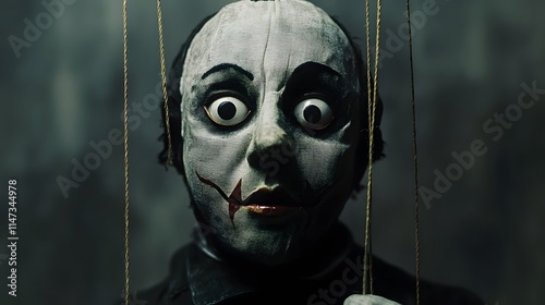 Depiction of a Puppet in Darkness photo