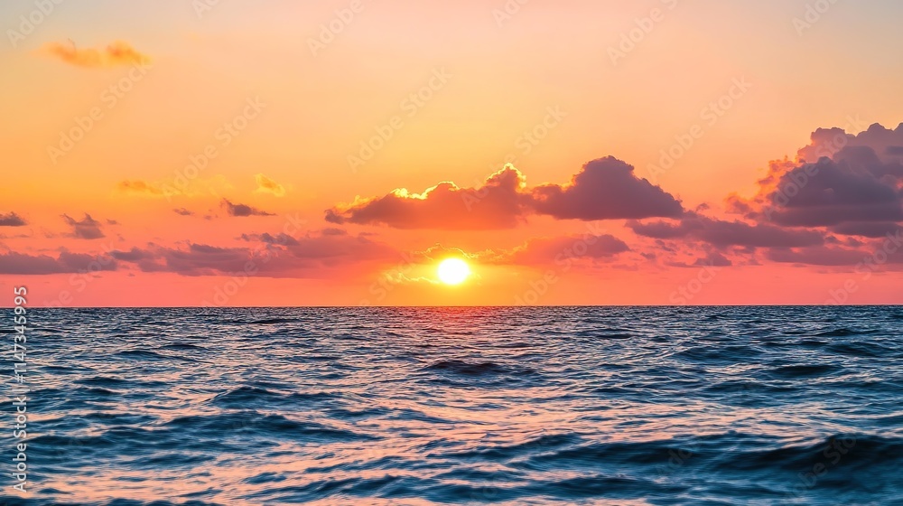 Serene Dawn Scene on the Sea with Soft Morning Light and Calm Waters, Capturing the Tranquil Beauty of the Early Hours. Serene Dawn Scene on the Sea with Soft Morning Light and Calm Waters, Capturing the Tranquil Beauty of the Early Hours.