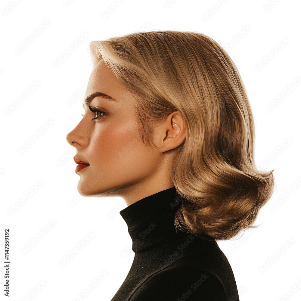 Portrait of a woman isolated on transparent background Portrait of a woman isolated on transparent background