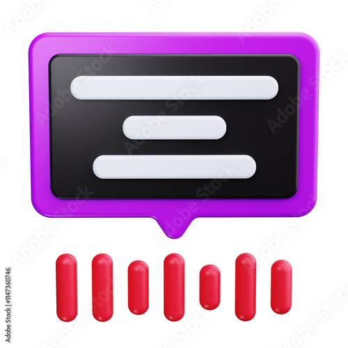 voicemail 3d render icons