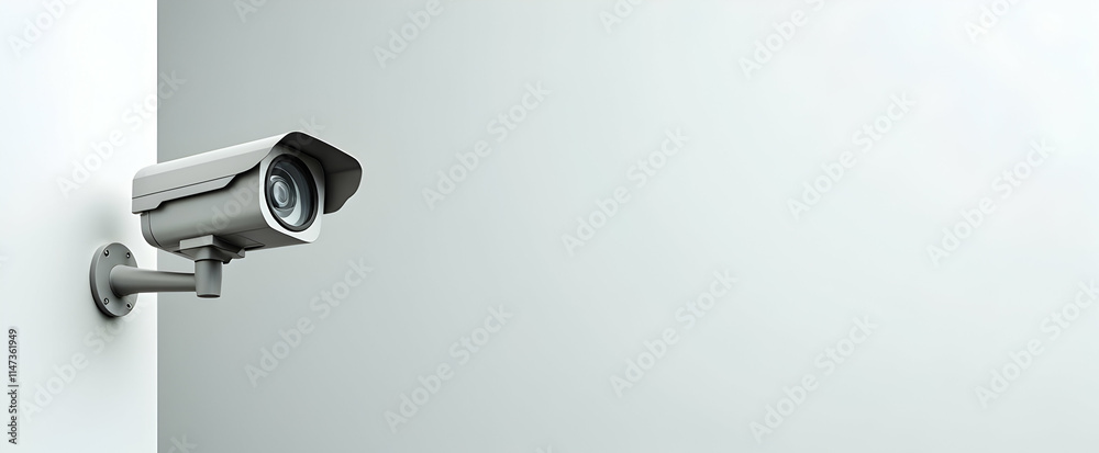 Surveillance technology: A watchful eye on a corner, ensuring safety and security. Modern minimalist design. Surveillance technology: A watchful eye on a corner, ensuring safety and security. Modern minimalist design.