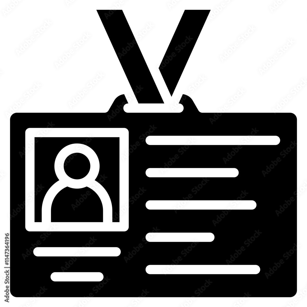 Employee Id Icon Element For Design Employee Id Icon Element For Design