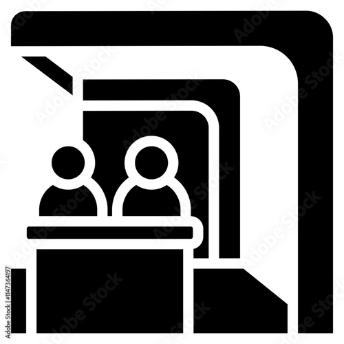 Trade Show Booth Icon Element For Design