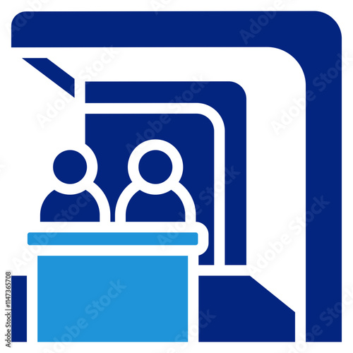Trade Show Booth Icon Element For Design
