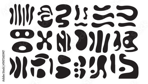 Abstract Organic Vector Shapes for Creative Projects